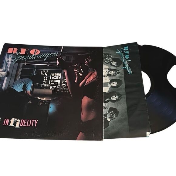 REO Speedwagon Epic Hi Infidelity Vinyl Records LP - Picture 3 of 9
